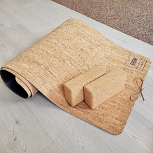 Yoga Mat made of cork + EVA