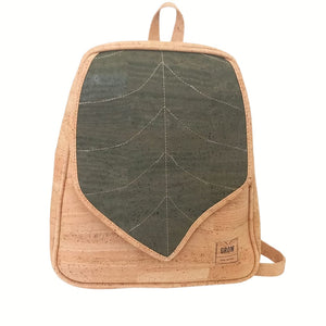 Leaf Cork Backpack, New Collection - Vegan Leather, FREE SHIPPING, Cork Bag, School Backpack ,Handmade, Eco-Friendly,